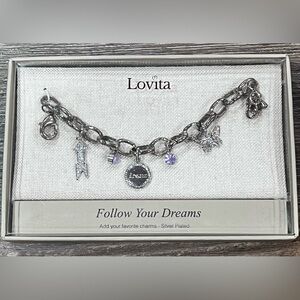 Lovita “Follow Your Dreams” Silver Plated‎ bracelet